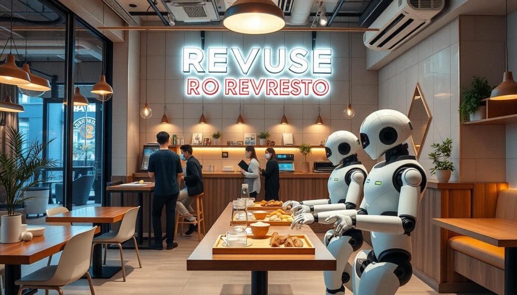 Gambar Reveuse Resto, robot cafe dengan tema estetik di Bandung
