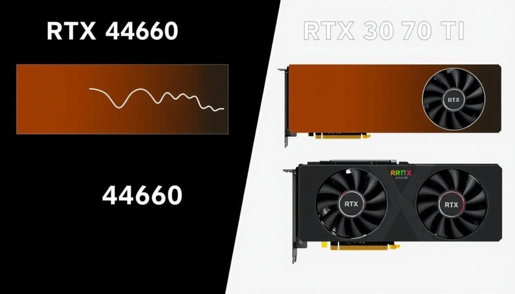 Gambar perbandingan konsumsi listrik RTX 4060 dan RTX 3070 Ti