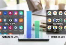 Jumlah aplikasi bawaan Samsung Pixel