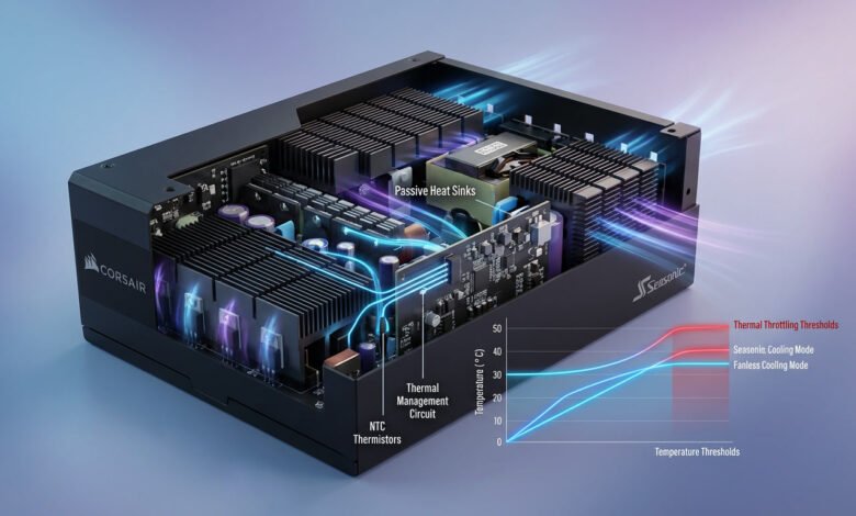 psu fanless mode batas suhu aktif berbeda tiap merek